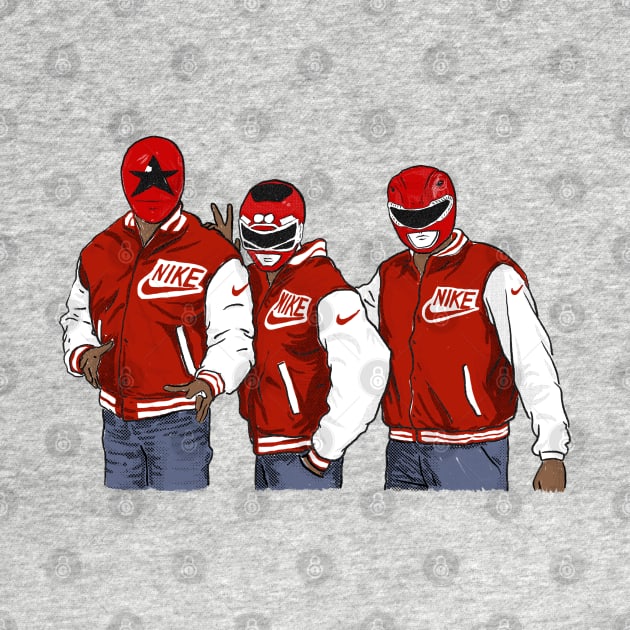 Red Ranger Crew by cabelomaluco